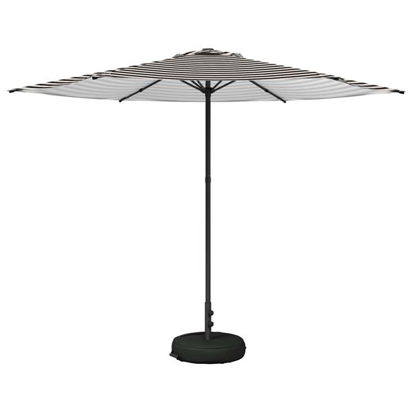 Grote foto vidaxl tuinparasol met basis 300 x 300 cm polyester rechthoekig tuin en terras overige tuin en terras