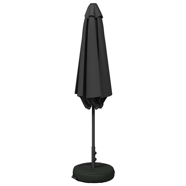 Grote foto vidaxl tuinparasol met basis 270 x 270 cm polyester rechthoekig tuin en terras overige tuin en terras
