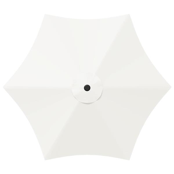 Grote foto vidaxl tuinparasol met basis 270 x 270 cm polyester rechthoekig tuin en terras overige tuin en terras