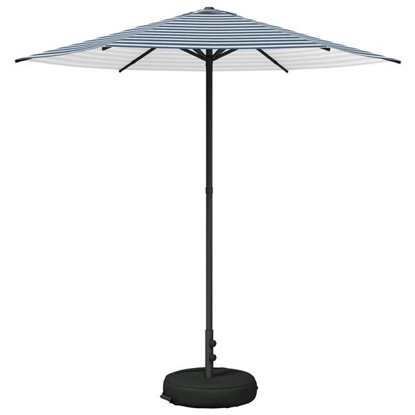 Grote foto vidaxl tuinparasol met basis 230 x 230 cm polyester rechthoekig tuin en terras overige tuin en terras