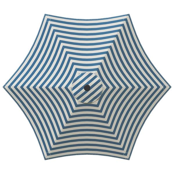 Grote foto vidaxl tuinparasol met basis 230 x 230 cm polyester rechthoekig tuin en terras overige tuin en terras