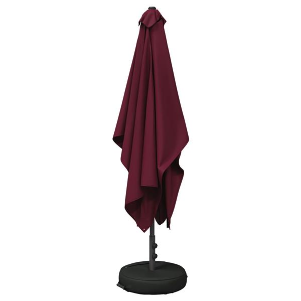 Grote foto vidaxl tuinparasol met basis 200 x 300 cm polyester rechthoekig tuin en terras overige tuin en terras