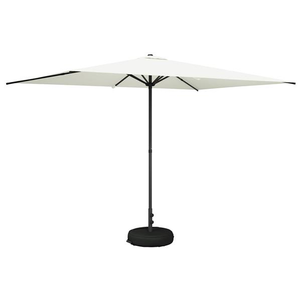Grote foto vidaxl tuinparasol met basis 200 x 300 cm polyester rechthoekig tuin en terras overige tuin en terras
