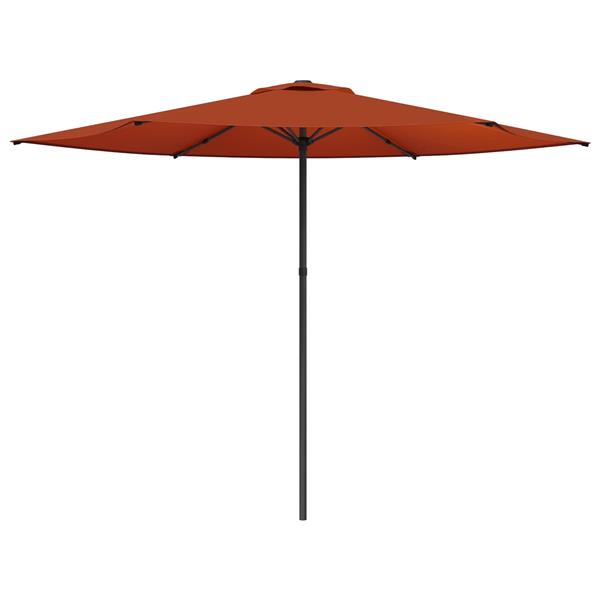 Grote foto vidaxl tuinparasol 300 x 300 cm polyester rechthoekig terracotta tuin en terras overige tuin en terras