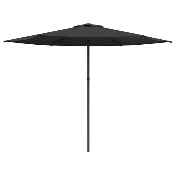 Grote foto vidaxl tuinparasol 300 x 300 cm polyester rechthoekig antracietkleurig tuin en terras overige tuin en terras