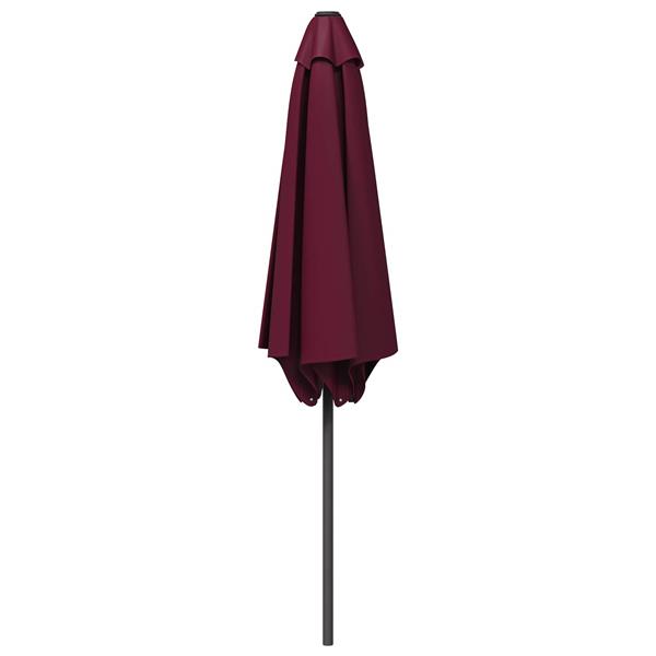 Grote foto vidaxl tuinparasol 270 x 270 cm polyester rechthoekig bordeaux rood tuin en terras overige tuin en terras