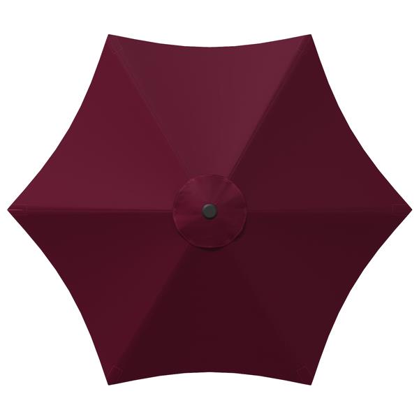 Grote foto vidaxl tuinparasol 270 x 270 cm polyester rechthoekig bordeaux rood tuin en terras overige tuin en terras