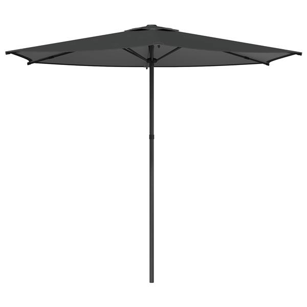 Grote foto vidaxl tuinparasol 270 x 270 cm polyester rechthoekig antracietkleurig tuin en terras overige tuin en terras