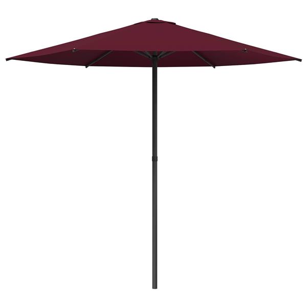 Grote foto vidaxl tuinparasol 230 x 230 cm polyester rechthoekig bordeaux rood tuin en terras overige tuin en terras