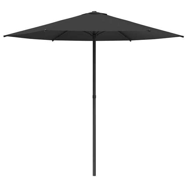 Grote foto vidaxl tuinparasol 230 x 230 cm polyester rechthoekig antracietkleurig tuin en terras overige tuin en terras