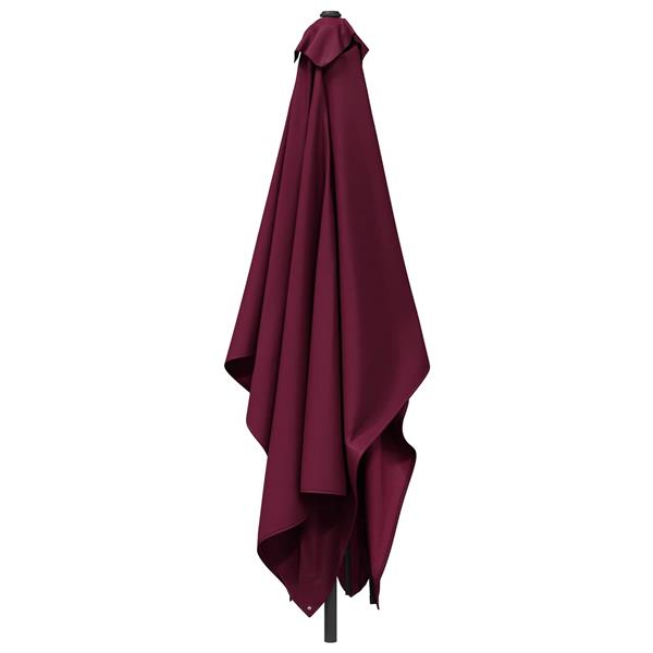 Grote foto vidaxl tuinparasol 200 x 300 cm polyester rechthoekig bordeaux rood tuin en terras overige tuin en terras