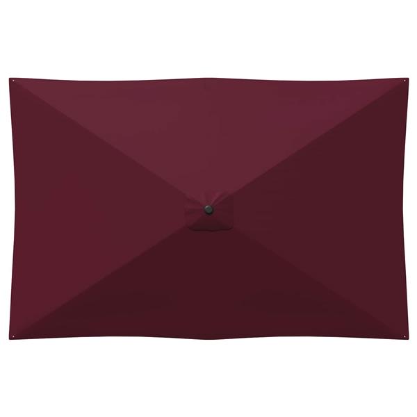 Grote foto vidaxl tuinparasol 200 x 300 cm polyester rechthoekig bordeaux rood tuin en terras overige tuin en terras