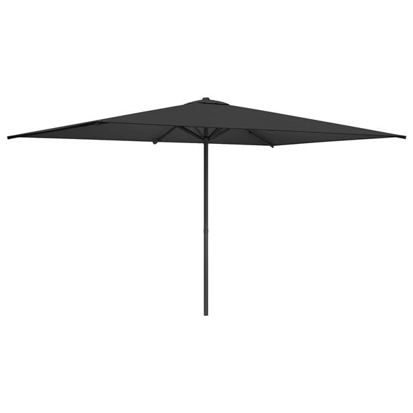 Grote foto vidaxl tuinparasol 200 x 300 cm polyester rechthoekig antracietkleurig tuin en terras overige tuin en terras