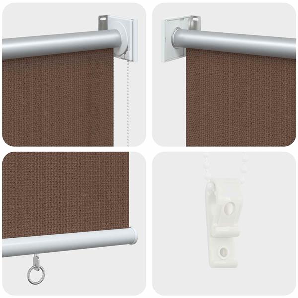 Grote foto vidaxl buitenrolgordijn 90 uv blok taupe 80 x 140 cm hdpe huis en inrichting gordijnen en lamellen