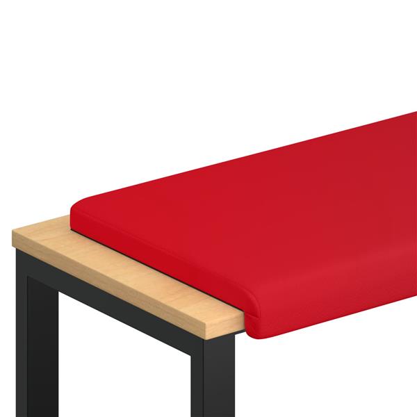 Grote foto vidaxl bankkussen kunstleer rood diepte 35 cm huis en inrichting woningdecoratie