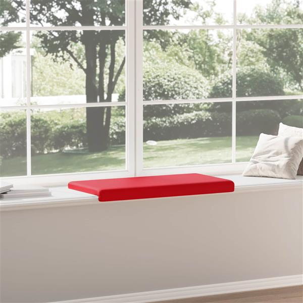 Grote foto vidaxl bankkussen kunstleer rood diepte 35 cm huis en inrichting woningdecoratie
