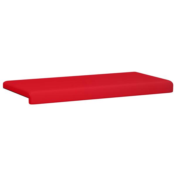 Grote foto vidaxl bankkussen kunstleer rood diepte 35 cm huis en inrichting woningdecoratie