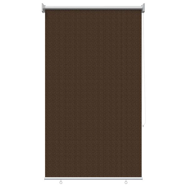 Grote foto vidaxl buitenrolgordijn 90 uv blok bruin 60 x 140 cm hdpe huis en inrichting gordijnen en lamellen