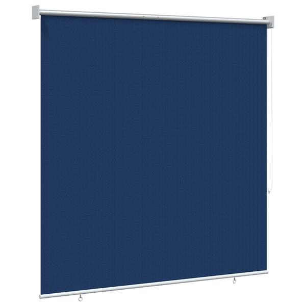 Grote foto vidaxl buitenrolgordijn 90 uv blok blauw 140 x 140 cm hdpe huis en inrichting gordijnen en lamellen