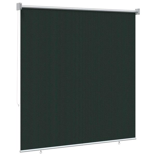 Grote foto vidaxl buitenrolgordijn 90 uv blok donkergroen 160 x 230 cm hdpe huis en inrichting gordijnen en lamellen