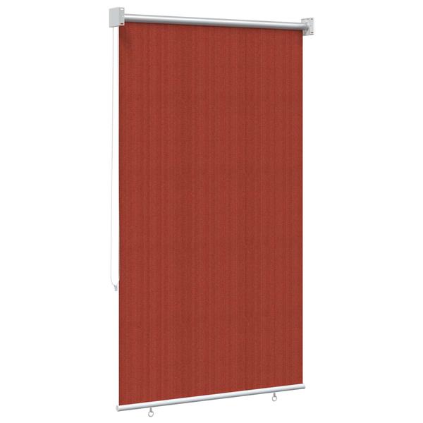 Grote foto vidaxl buitenrolgordijn 90 uv blok terracotta 120 x 230 cm hdpe huis en inrichting gordijnen en lamellen