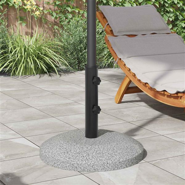 Grote foto vidaxl parasol basisbuis 0.6 kg zwart ijzer for 40 50 mm pole tuin en terras overige tuin en terras
