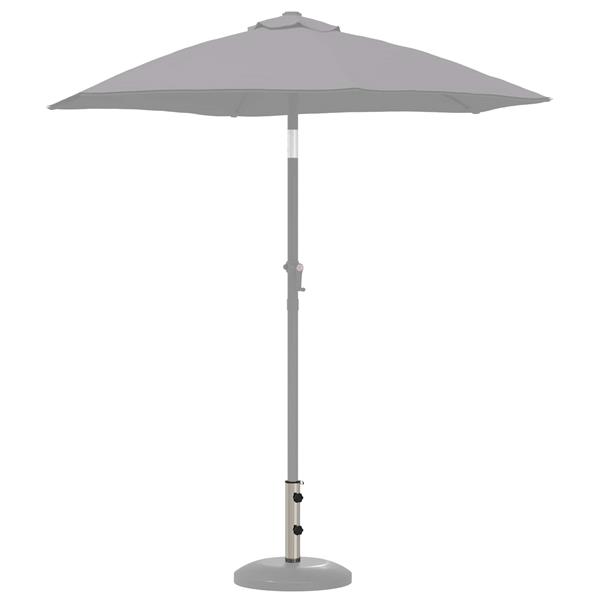 Grote foto vidaxl parasol basisbuis 0.63 kg natuurlijk rvs roestvrij staal tuin en terras overige tuin en terras