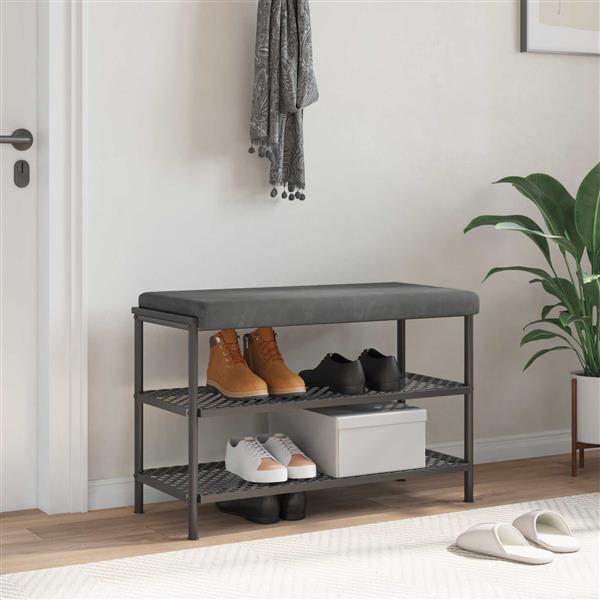 Grote foto vidaxl bankkussen fluweel donkergrijs diepte 35 cm huis en inrichting woningdecoratie