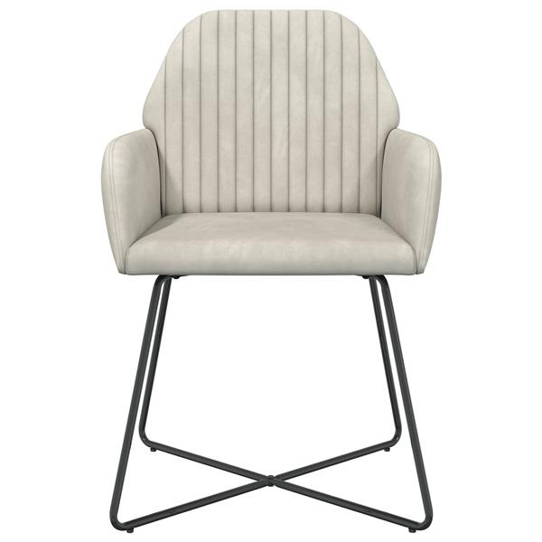 Grote foto vidaxl eettafelstoelen 2 st fluweel cr mekleurig 55 x 50 x 84 cm huis en inrichting stoelen