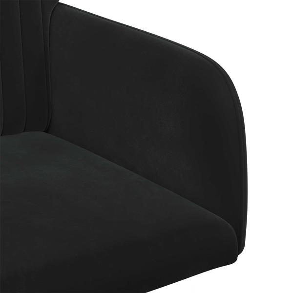 Grote foto vidaxl eettafelstoelen 2 st fluweel zwart 55 x 50 x 84 cm huis en inrichting stoelen