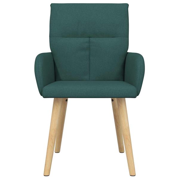 Grote foto vidaxl eettafelstoelen 2 st stof donkergroen 60 x 56 x 85 cm huis en inrichting stoelen