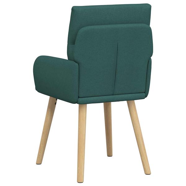 Grote foto vidaxl eettafelstoelen 2 st stof donkergroen 60 x 56 x 85 cm huis en inrichting stoelen