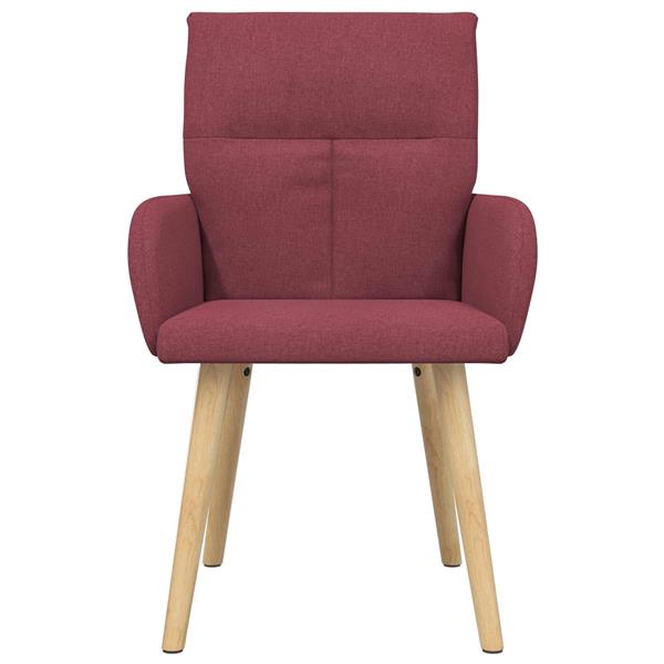 Grote foto vidaxl eettafelstoelen 2 st stof wijnrood 60 x 56 x 85 cm huis en inrichting stoelen