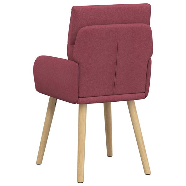 Grote foto vidaxl eettafelstoelen 2 st stof wijnrood 60 x 56 x 85 cm huis en inrichting stoelen