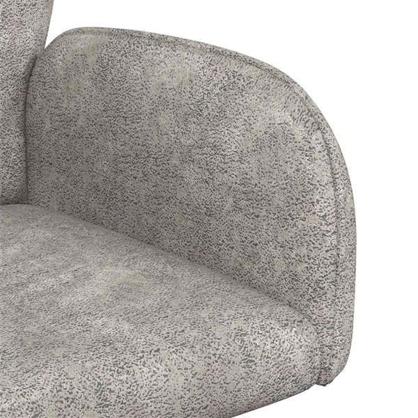 Grote foto vidaxl draai eetstoelen 2 st nep suede leer lichtgrijs 54 x 55 x 86 cm huis en inrichting stoelen