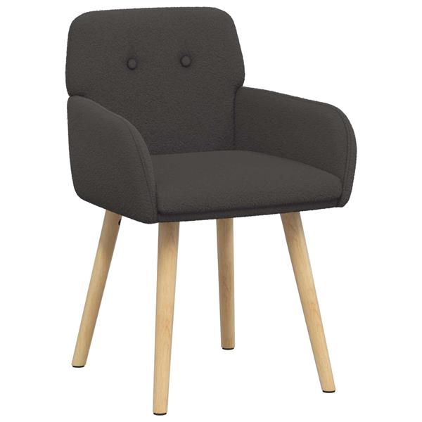 Grote foto vidaxl eettafelstoelen 2 st boucl donkergrijs 59 x 56 5 x 85 cm huis en inrichting stoelen