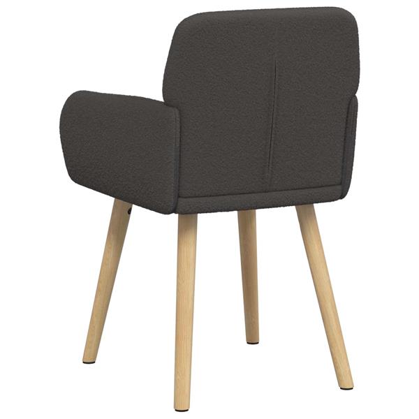 Grote foto vidaxl eettafelstoelen 2 st boucl donkergrijs 59 x 56 5 x 85 cm huis en inrichting stoelen