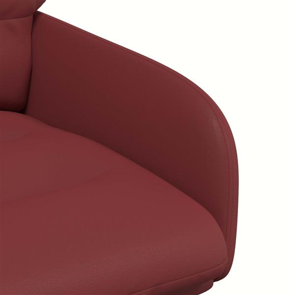 Grote foto vidaxl draai eetstoelen 2 st kunstleer wijnrood 59x59 5x90cm huis en inrichting stoelen