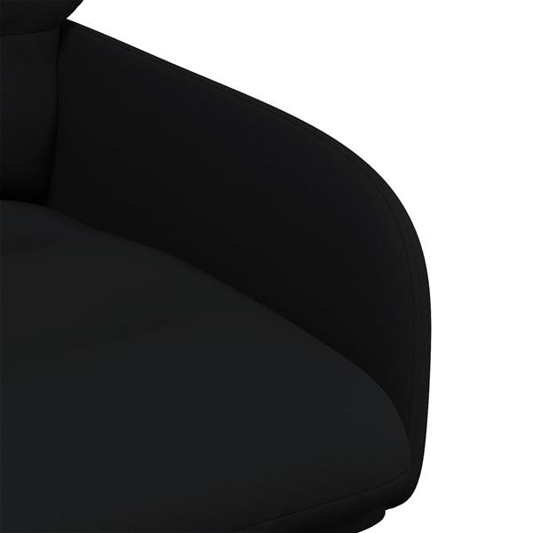 Grote foto vidaxl draai eetstoelen 2 st kunstleer zwart 59 x 59 5 x 90 cm huis en inrichting stoelen