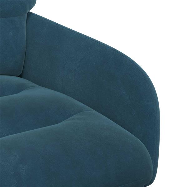 Grote foto vidaxl eettafelstoelen 2 st fluweel blauw 59 x 59 5 x 90 cm huis en inrichting stoelen