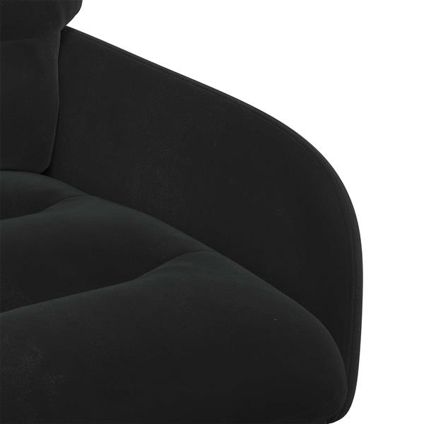 Grote foto vidaxl eettafelstoelen 2 st fluweel zwart 59 x 59 5 x 90 cm huis en inrichting stoelen