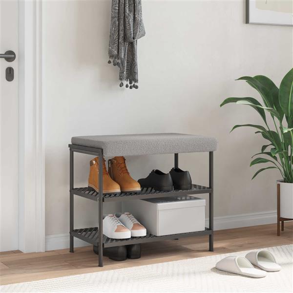 Grote foto vidaxl bankkussen sherpa stof lichtgrijs diepte 35 cm huis en inrichting woningdecoratie
