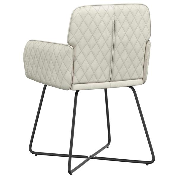 Grote foto vidaxl eettafelstoelen 2 st fluweel cr mekleurig 59 x 56 5 x 86 cm huis en inrichting stoelen