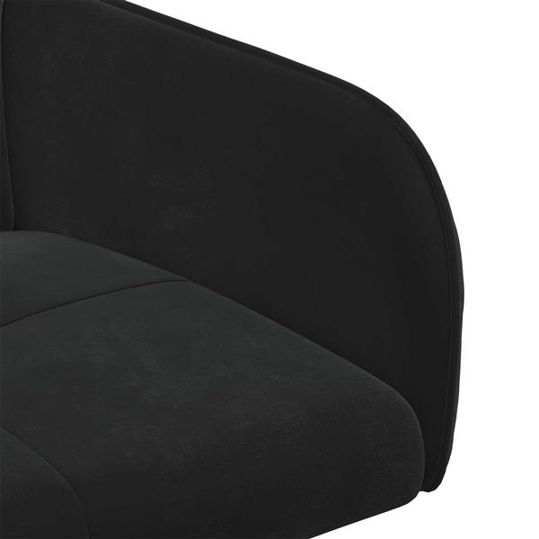 Grote foto vidaxl eettafelstoelen 2 st fluweel zwart 59 x 56 5 x 86 cm huis en inrichting stoelen