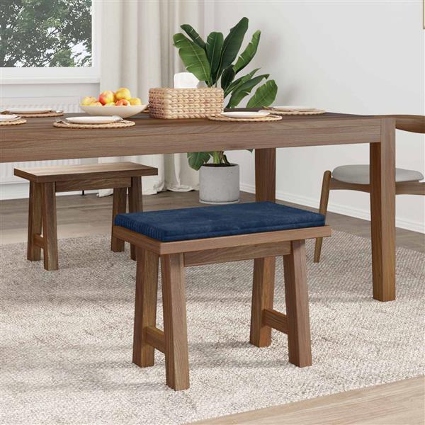 Grote foto vidaxl bankkussen pluche corduroy marineblauw diepte 35 cm huis en inrichting woningdecoratie