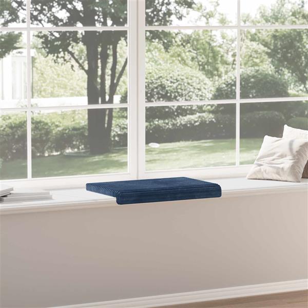 Grote foto vidaxl bankkussen pluche corduroy marineblauw diepte 35 cm huis en inrichting woningdecoratie