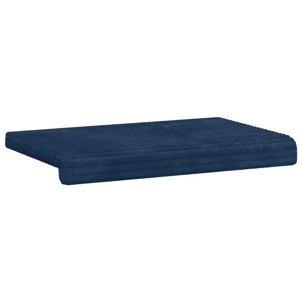 Grote foto vidaxl bankkussen pluche corduroy marineblauw diepte 35 cm huis en inrichting woningdecoratie