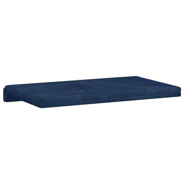 Grote foto vidaxl bankkussen pluche corduroy marineblauw diepte 35 cm huis en inrichting woningdecoratie