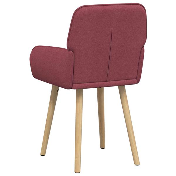 Grote foto vidaxl eettafelstoelen 2 st stof wijnrood 56 5 x 50 x 87 5 cm huis en inrichting stoelen