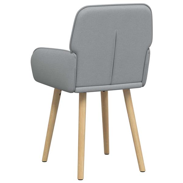 Grote foto vidaxl eettafelstoelen 2 st stof lichtgrijs 56 5 x 50 x 87 5 cm huis en inrichting stoelen